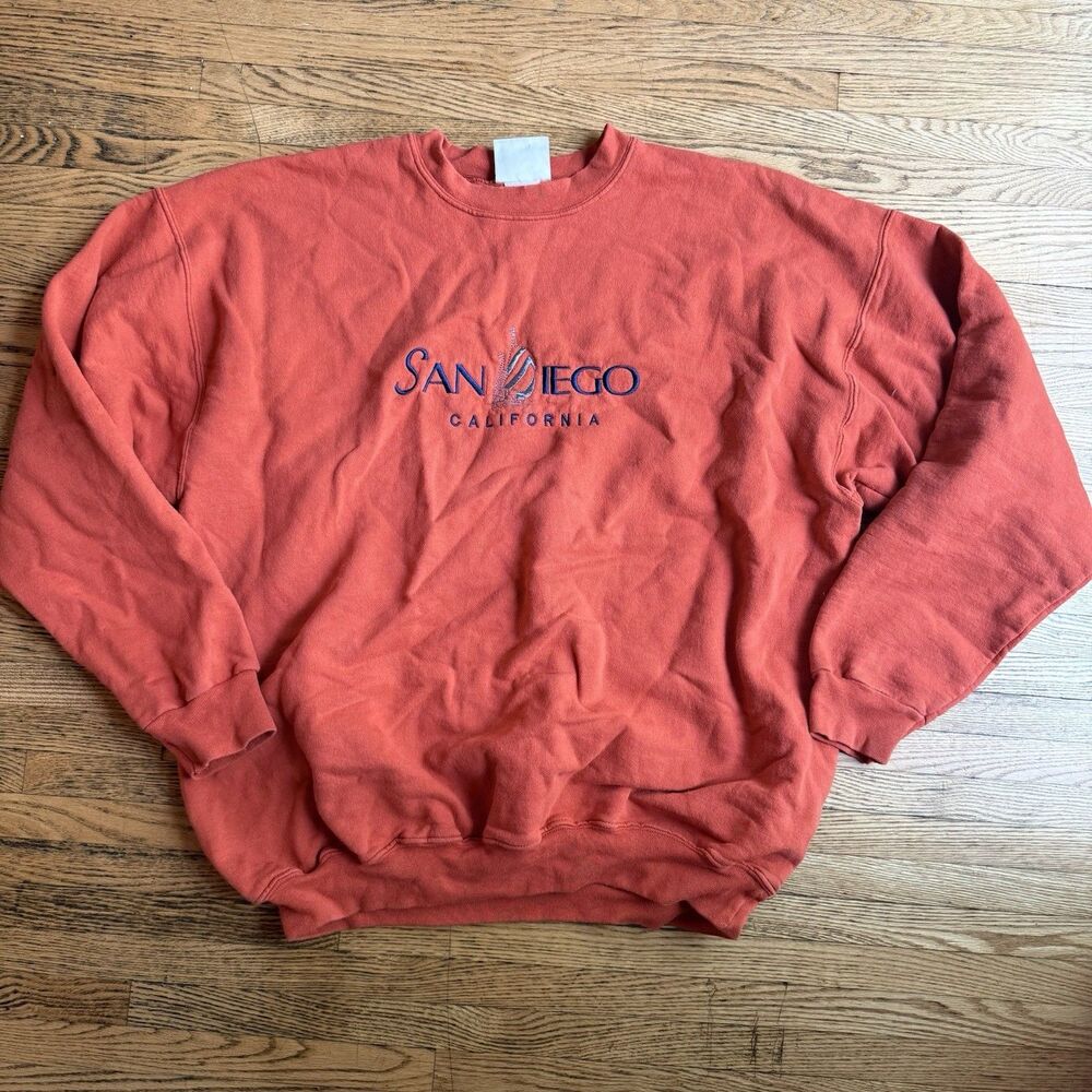 VTG Hanes 90s Crew Neck Sweatshirt Ultimate Cotton PrintPro Men’s XXL San Diego